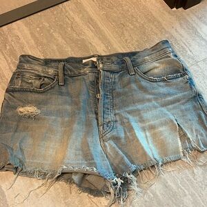 MOTHER Tomkat Denim Jean Shorts 28.